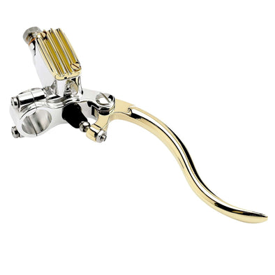 DeLuxe 1 inch Master Cylinder Polished Aluminum & Brass