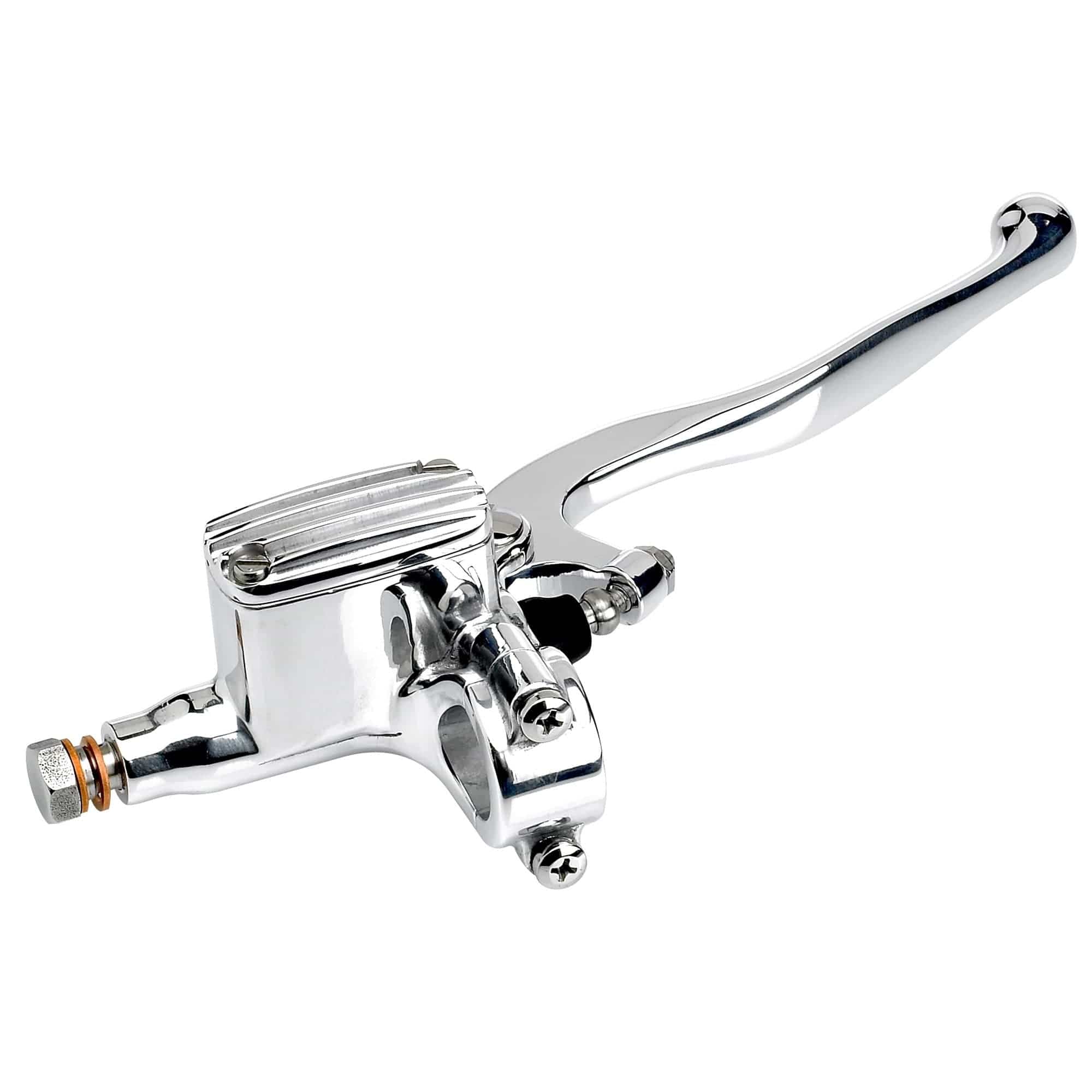 Gearhead Black Aluminum Milled Master Cylinder – 1 Bore, 4 Port, Universal Fit For GM Street Rods