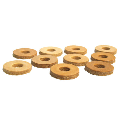 Leather Washers 10 pack - 3/8 inch Hole - 1 inch diameter x 1/8 inch thick