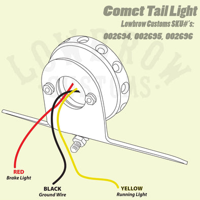 Comet Tail Light - Black