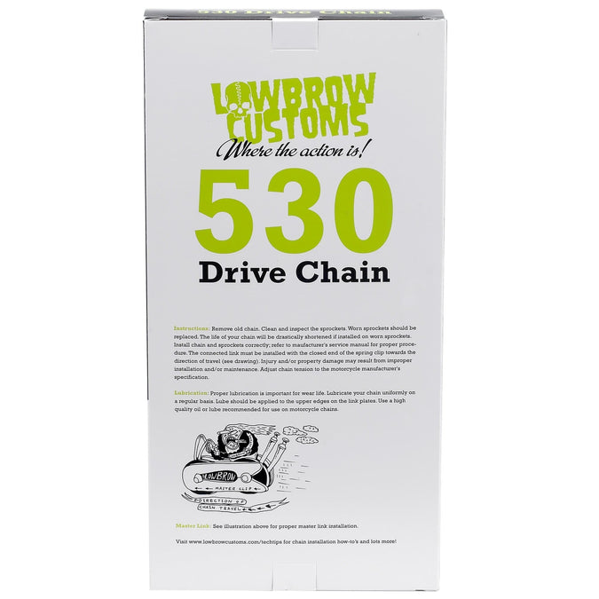 530 Motorcycle Drive Chain - 130 Links with 2 Master Links