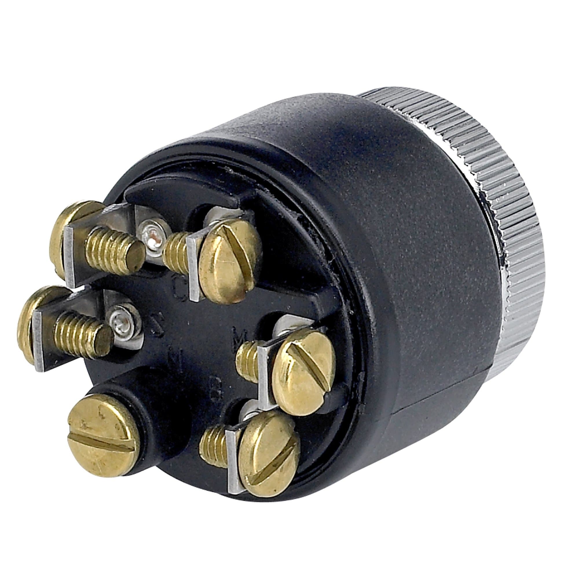 Lowbrow Customs Weatherproof Starter Ignition Key Switch - Chrome Bezel