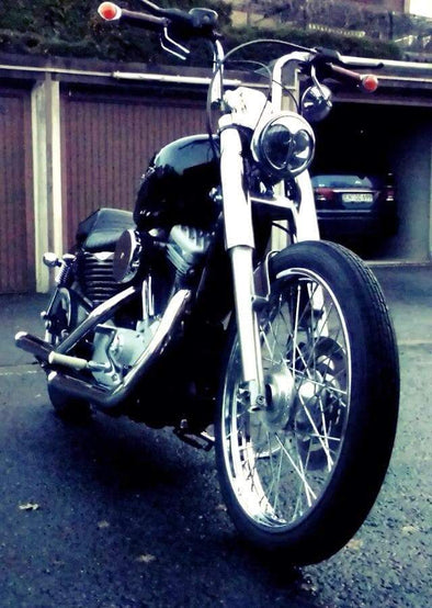 39mm Fork Shrouds - Black - 1987-Up - Harley-Davidson Sportsters