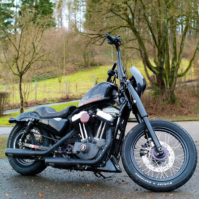 39mm Fork Shrouds - Black - 1987-Up - Harley-Davidson Sportsters