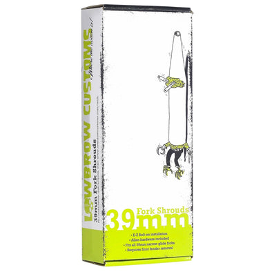 39mm Fork Shrouds - Black - 1987-Up - Harley-Davidson Sportsters