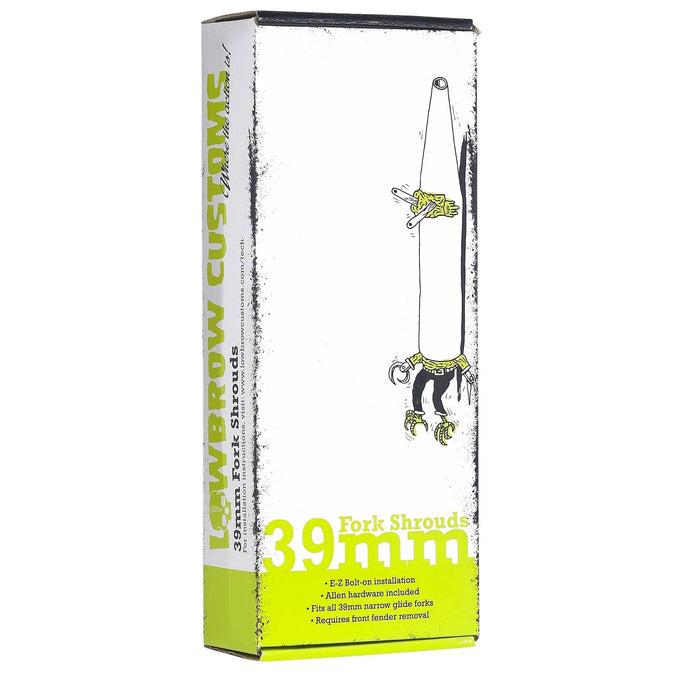 39mm Fork Shrouds - Black - 1987-Up - Harley-Davidson Sportsters