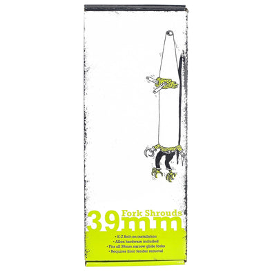 39mm Fork Shrouds - Black - 1987-Up - Harley-Davidson Sportsters