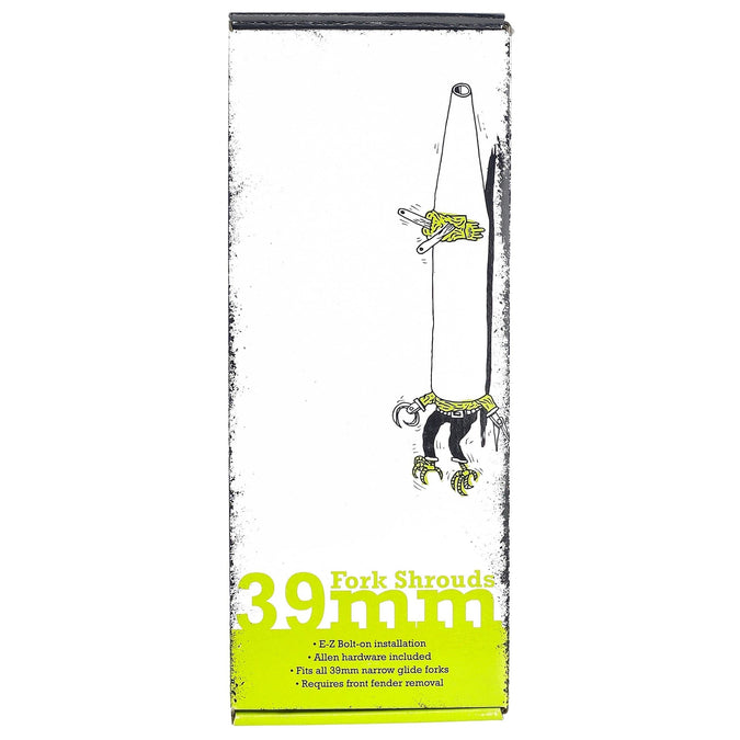 39mm Fork Shrouds - Black - 1987-Up - Harley-Davidson Sportsters