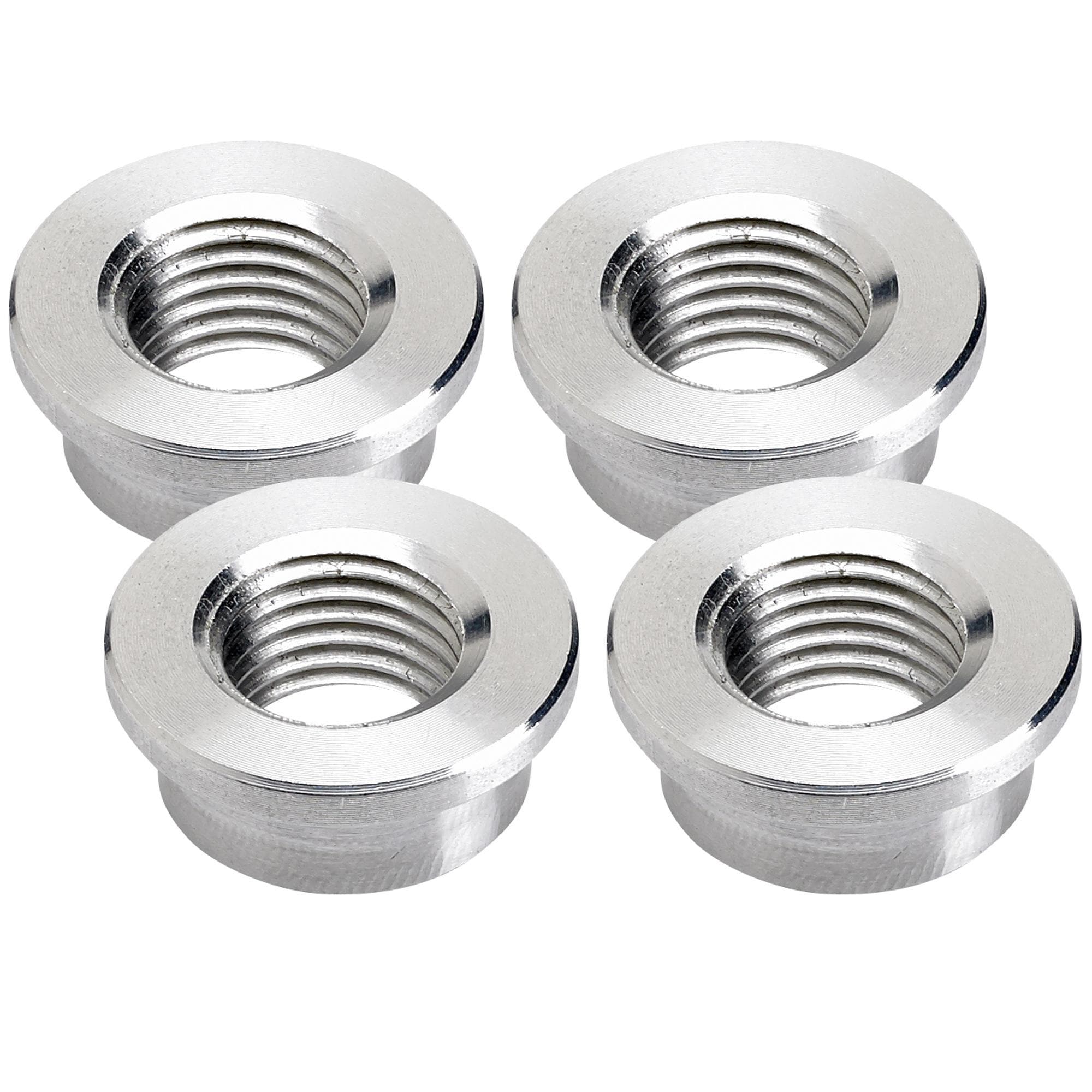 Lowbrow Customs Petcock Bung 1/4 inch NPT Aluminum Weld-In - 4-pack