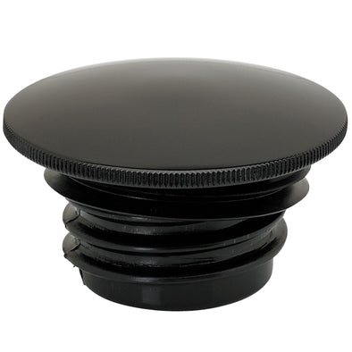 Domed Slim Black Screw-In Harley Style Gas Cap 1996 & up
