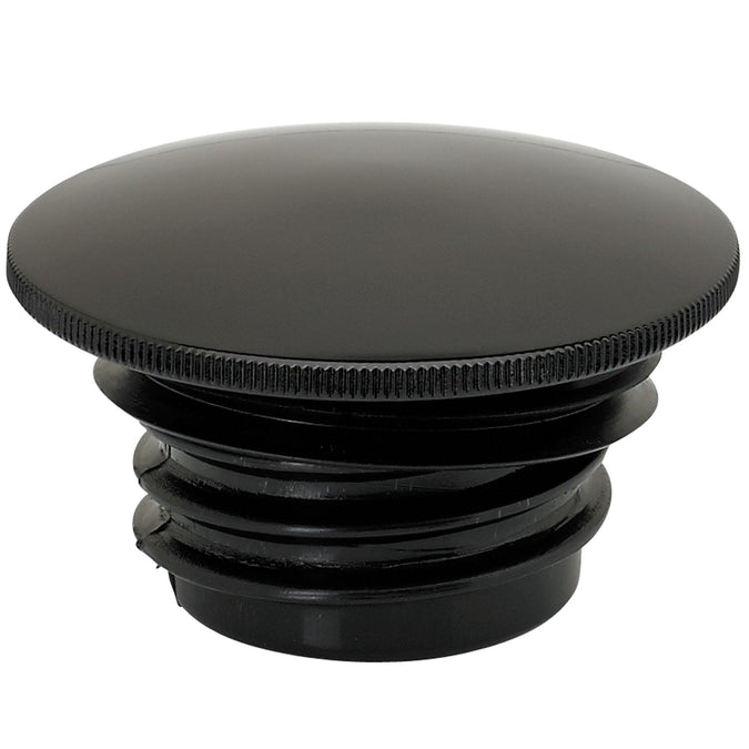 Domed Slim Black Screw-In Harley Style Gas Cap 1996 & up