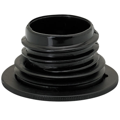Domed Slim Black Screw-In Harley Style Gas Cap 1996 & up