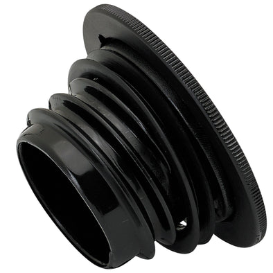 Domed Slim Black Screw-In Harley Style Gas Cap 1996 & up