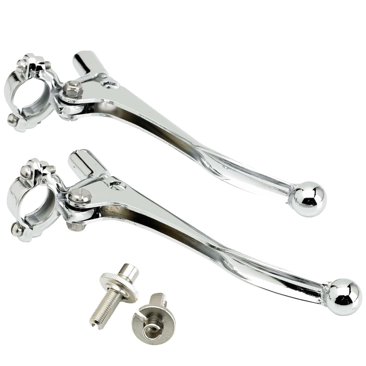 EMGO Stock Triumph Style Brake & Clutch Lever Set 7/8 inch Lowbrow