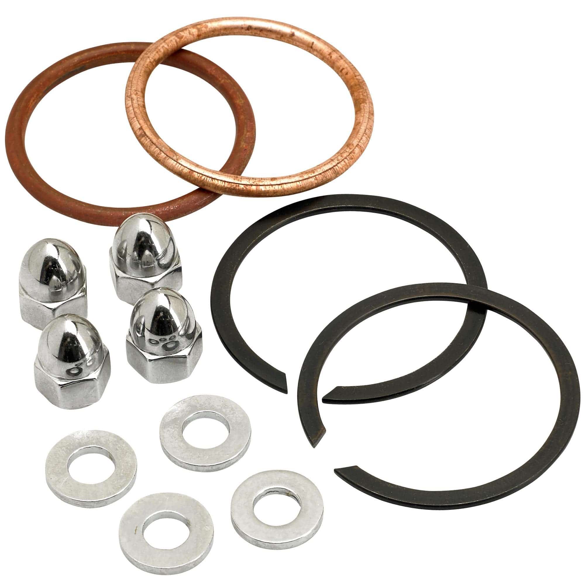 Big Twin Exhaust Gasket Set Exhaust Flange Install Kit For Harley Big Twin | 1984-2022 Models | Includes Flanges, Gaskets, Nuts, Washers Harley Exhaust Used - Foto 8