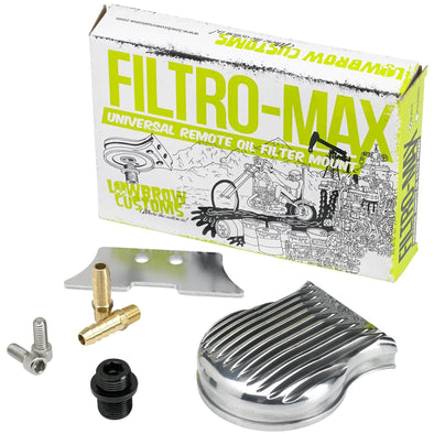 FiltroMax Universal Remote Oil Filter Mount - Polished