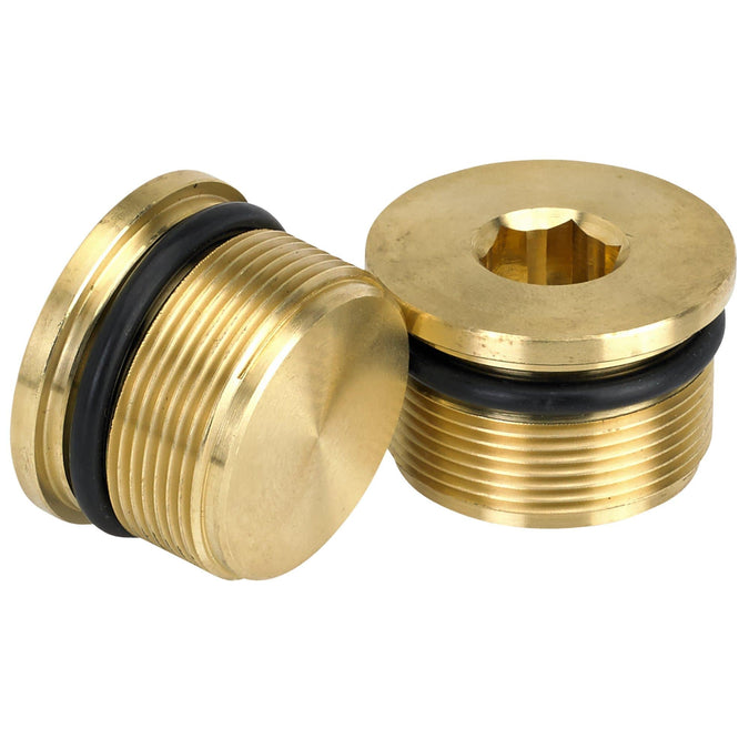 39mm Low Profile Fork Caps - Brass