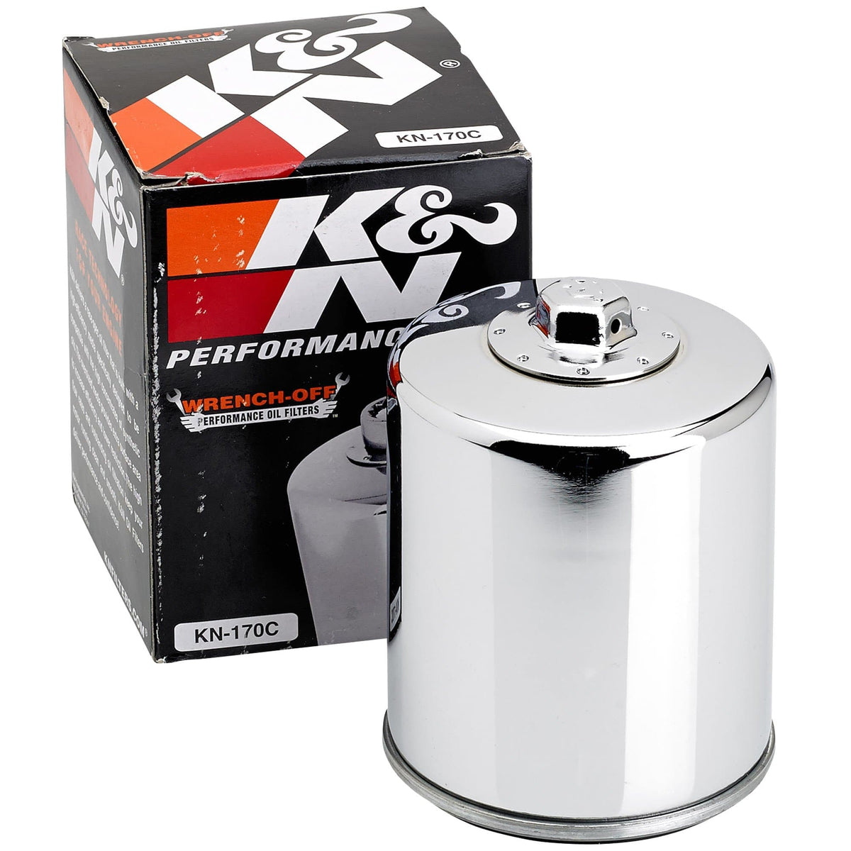 K&N Air Filters Oil Filter Chrome HarleyDavidson Evolution Big