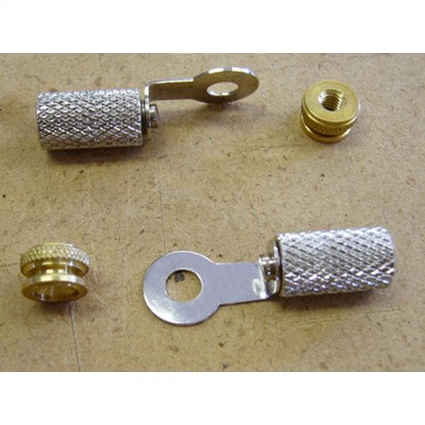 Brass Nuts & Nickel-Plated Ring Terminals for Spark Plug Wires