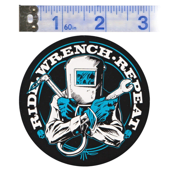 Ride Wrench Repeat Screen Printed Sticker