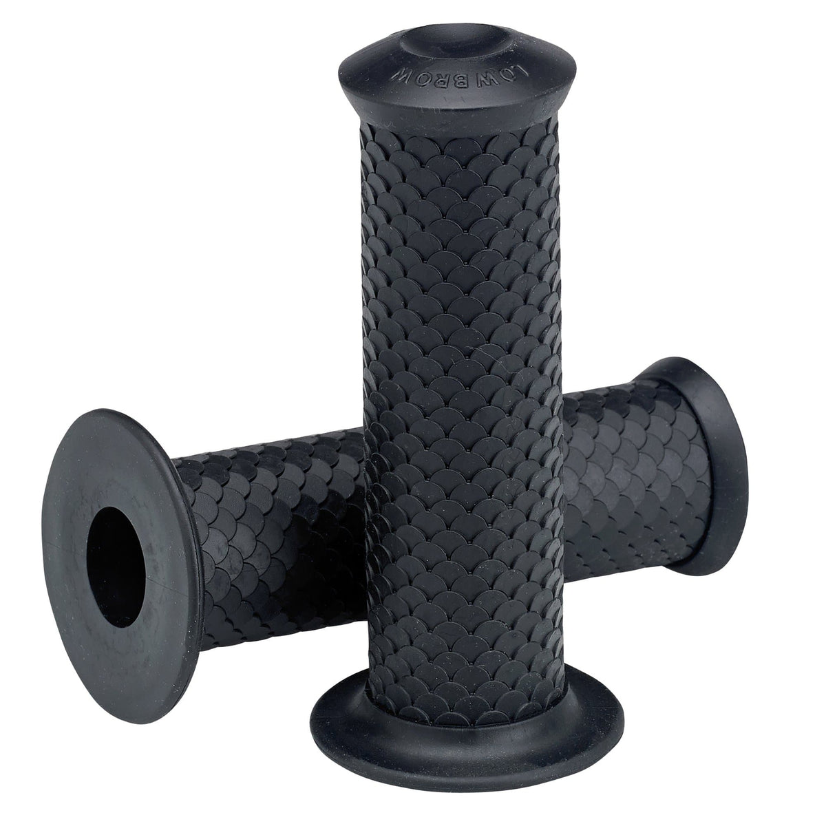 Lowbrow Customs Fish Scale Grips - Black - 1inch