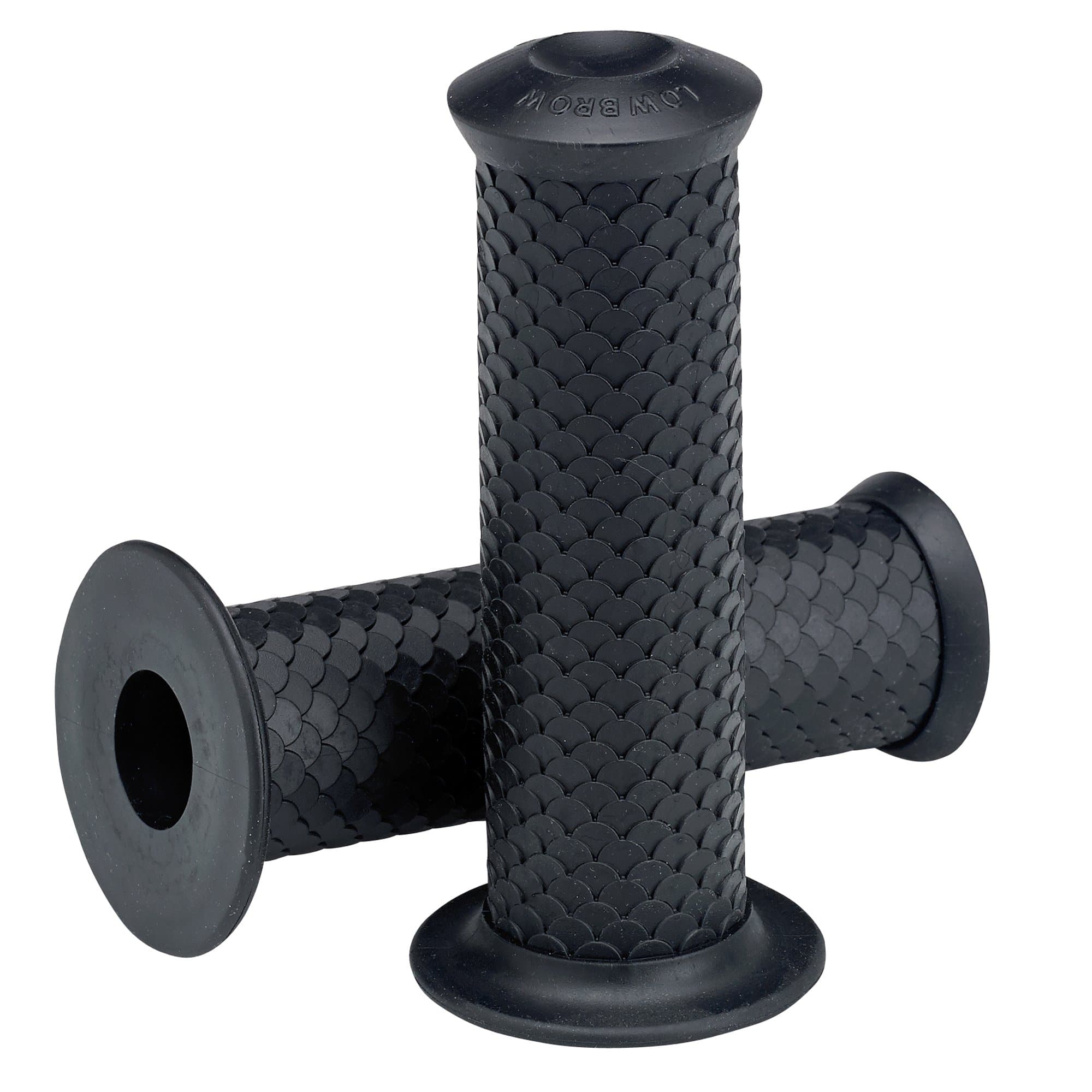 Lowbrow Customs - Fish Scale Grips - Black - 1inch