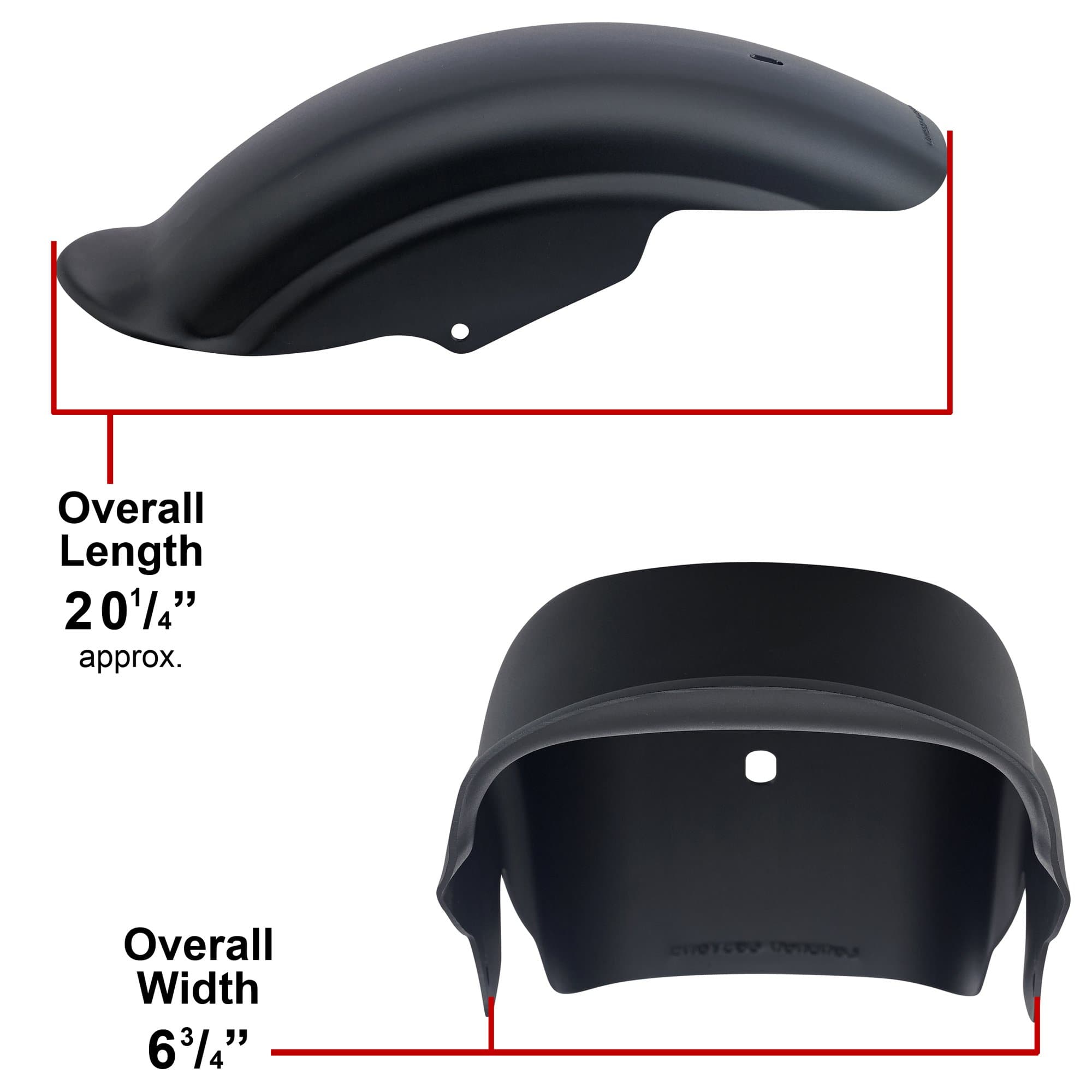 Lowbrow Customs Tsunami Fender - Raw Aluminum - 1994 - 2003 Sportsters