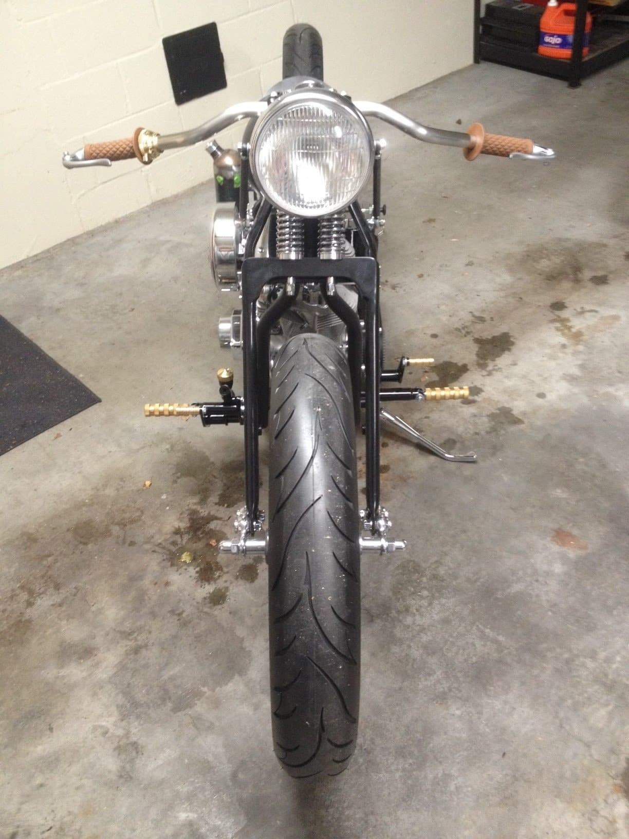Motorcycle Inverted Levers Kustom Tech Inverted Bar End Control Lever- Raw Brass- Brake or Clutch ...