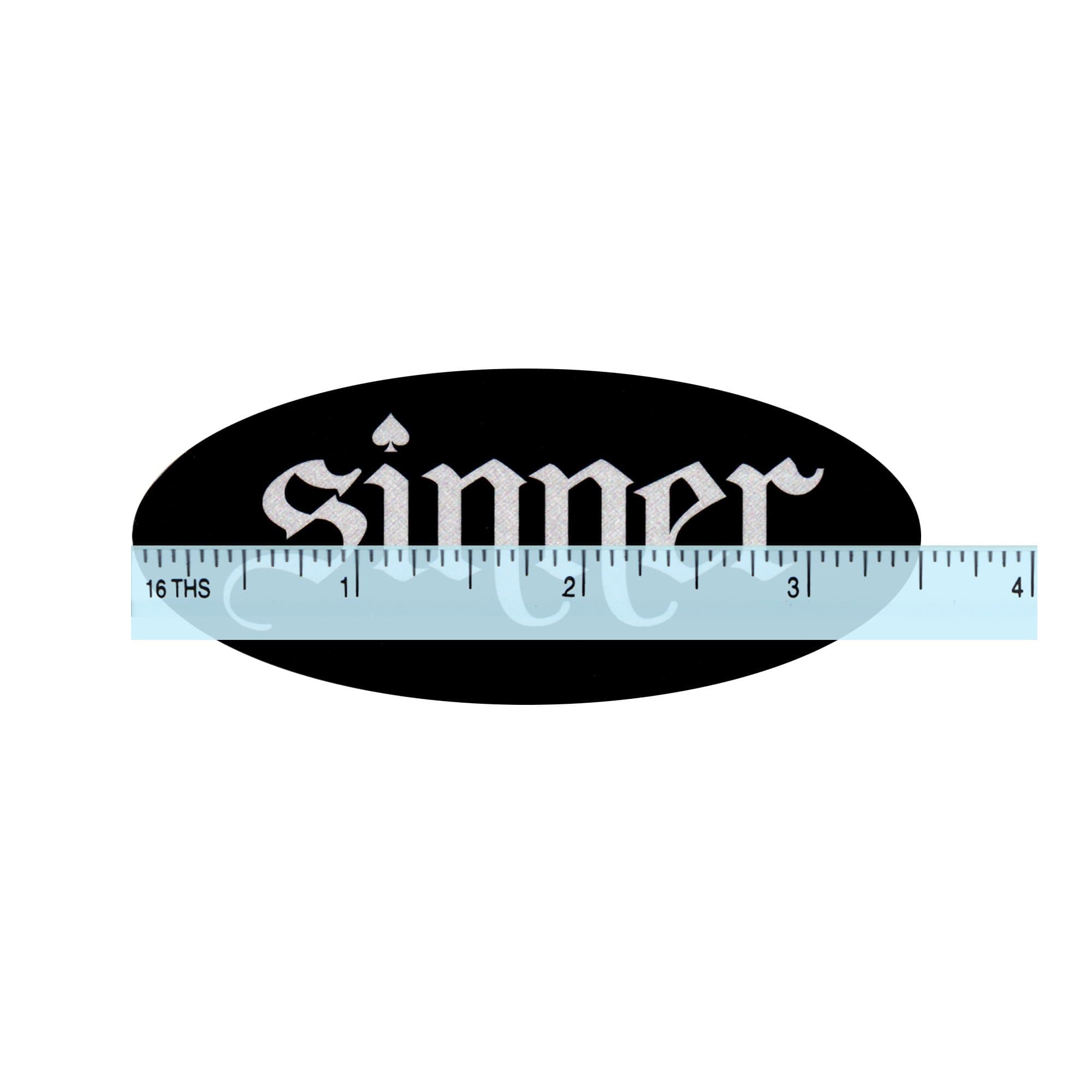 Sinner Racing Sticker Lowbrow Customs Sinner Sticker