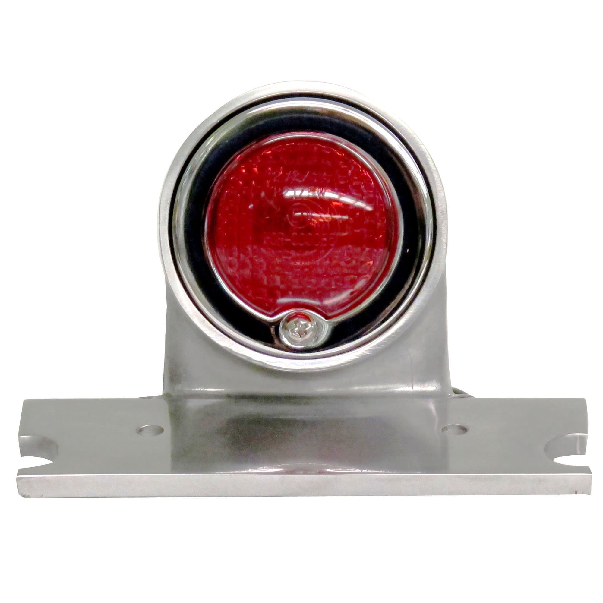SPARTO バイク用赤いライト 破損あり Cycle Standard Sparto Polished Aluminum Tail Light - 12v – Lowbrow