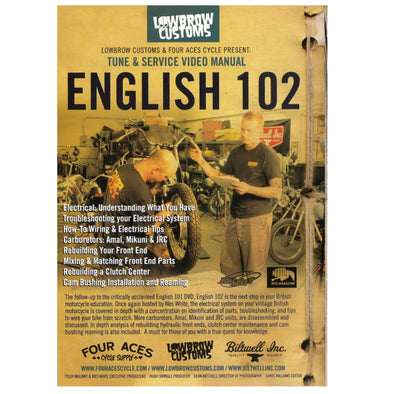 English 102 DVD Classic Triumph Motorcycle Maintenance Video Manual