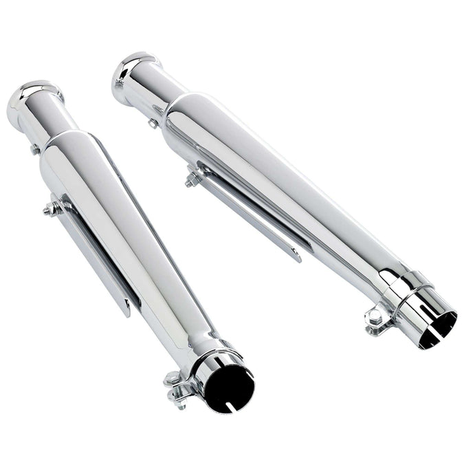 Cocktail Shaker Mufflers - Upswept - Left and Right Side - for 1-1/2 to 1-3/4 inch Exhaust Pipes
