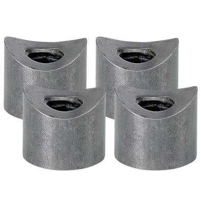 Coped Steel Bungs 1/2 inch long - 5/16-18 thread - 4 pack