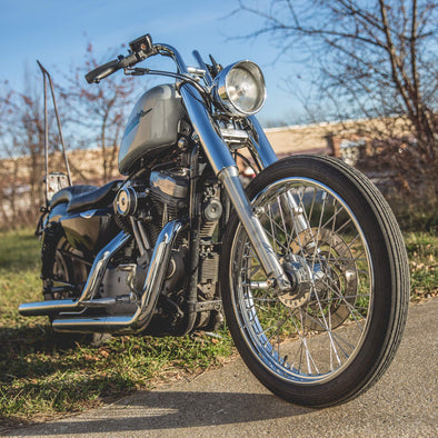 39mm Fork Shrouds - Black - 1987-Up - Harley-Davidson Sportsters