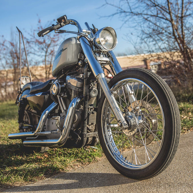 39mm Fork Shrouds - Black - 1987-Up - Harley-Davidson Sportsters