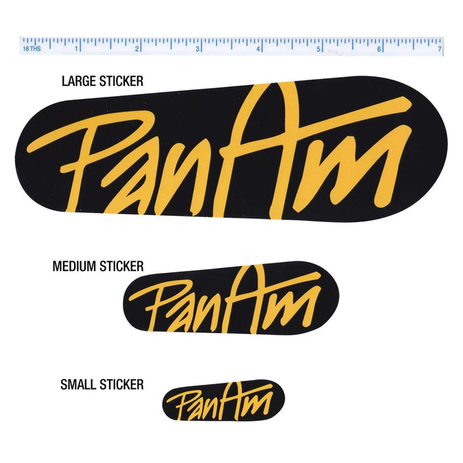 Logo Sticker - Black / Yellow - Medium