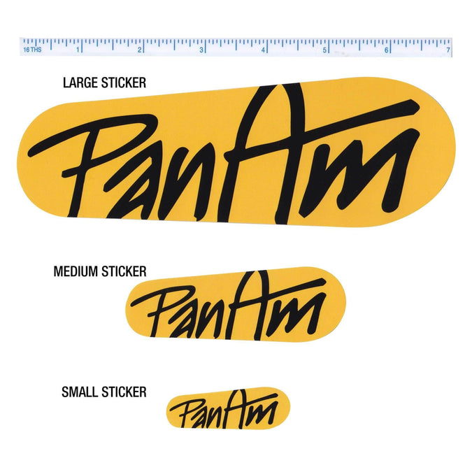 Logo Sticker - Yellow / Black - Medium