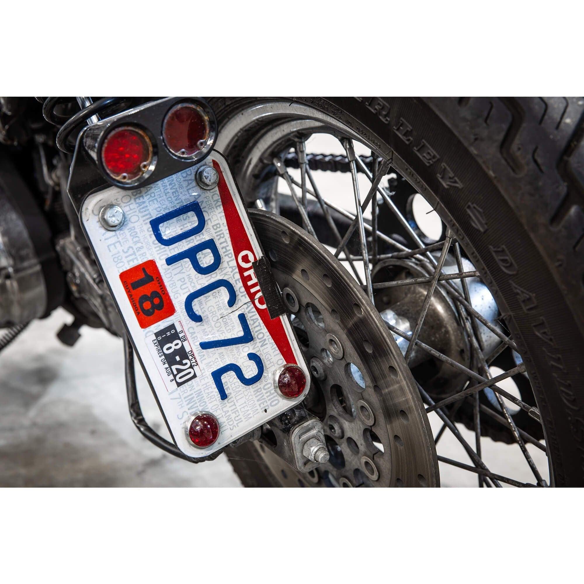 Pair Motorcycle Reflectors Red (2.2 Inch Dia), Good - View #12