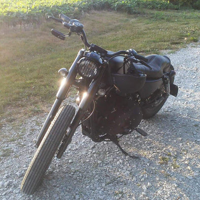 39mm Fork Shrouds - Black - 1987-Up - Harley-Davidson Sportsters