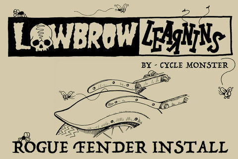 Lowbrow Learnins: How-To DIY Rogue Fender Harley Big Twin Bolt-On '58-'84