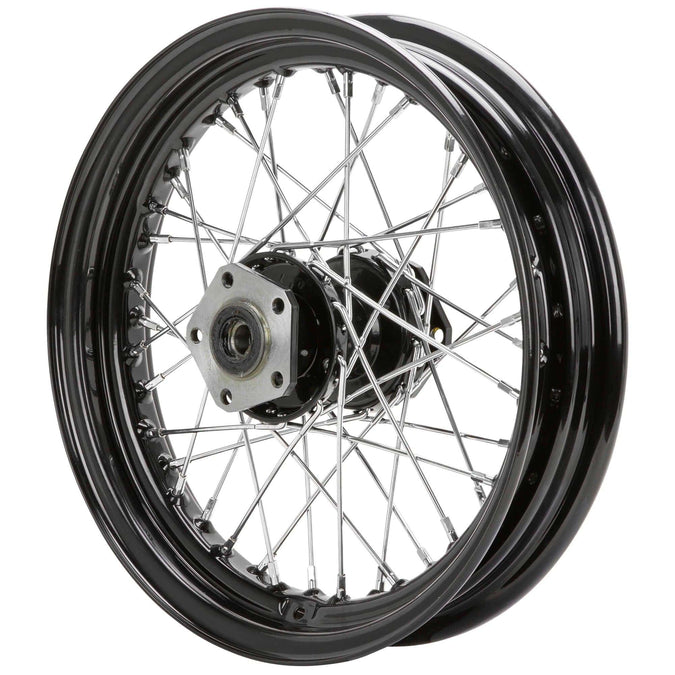 16in Rear Wheel Mid-Usa 16 x 3.00 Black Complete Rear Wheel fits all Harley-Davidson ...