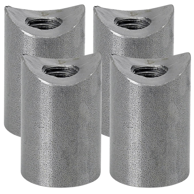 M6 X 1.0 Threaded Weld Bungs - .625" Long Billet Aluminum Stand-Offs (USA Made)
